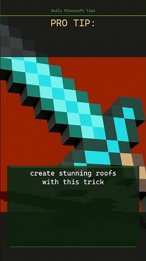 Minecraft tip: create stunning roofs with this trick 🏗️
