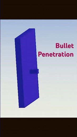 Bullet penetration in Ansys Explicit Dynamics