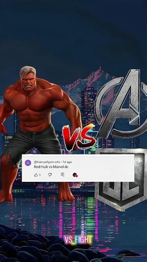 RED HULK 🆚 MARVEL & DC #shortvideo #edit #battle #supportme #redhulk #marvel #hulk #avengers #dc😎💪🔥