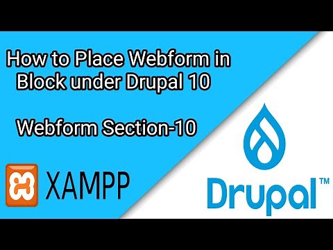 How to Place Webform in Block under Drupal 10- Section 10 | Drupal Tutorial #17