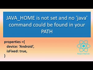 JAVA_HOME is not set and no 'java' command could be found in your PATH, FIXED