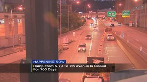 700-day closure of I-579 ramp underway for urban connector project