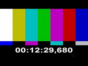 Color Bars Test Pattern + time, 20 minutes