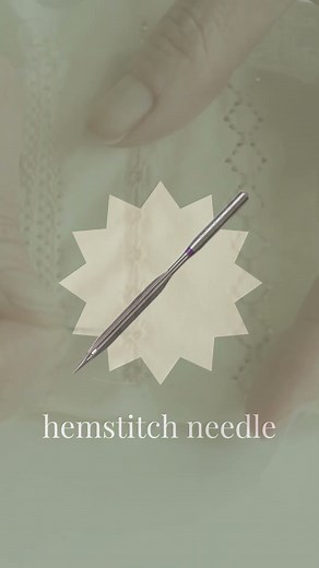 What’s the deal with this needle? How to sew a hemstitch.