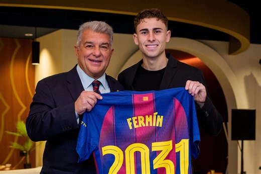 Fermín signs contract extension until 2031