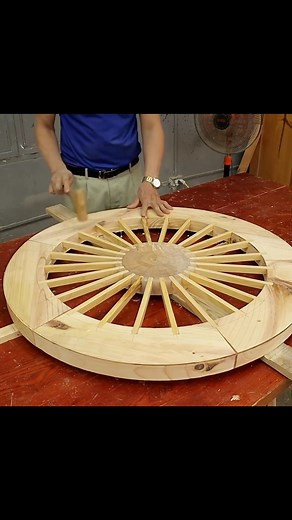 Skillful Carpentry Techniques Of Vietnamese Carpenters - Unique Design Ideas Very Fancy Round table | Fun 61