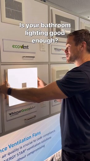 Michael Holmes | Still installing basic bathroom fans? This @panasonic exhaust fan is a game changer with a built in LED light. It has adjustable colour... | Instagram