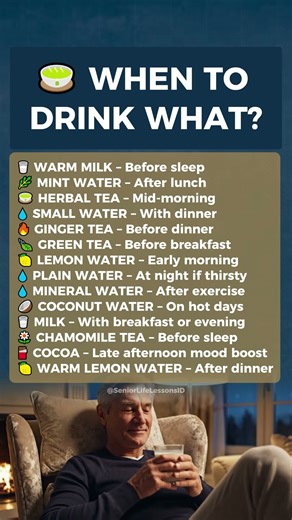 Best Time to Drink What? Seniors Over 50 Must Know