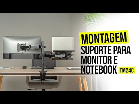 Montagem e instalação do suporte para monitor e notebook TM24C CENTRAL SUPORTES