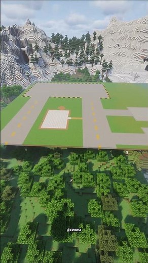 Fast Minecraft Airport Build Hack! ✈️ #shorts #minecraft