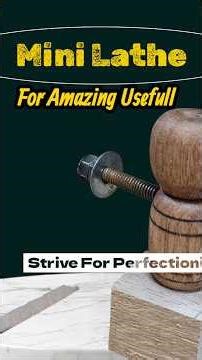 Make Your Own SIMPLE Drawer Handle Today with mini lathe👌💯✅