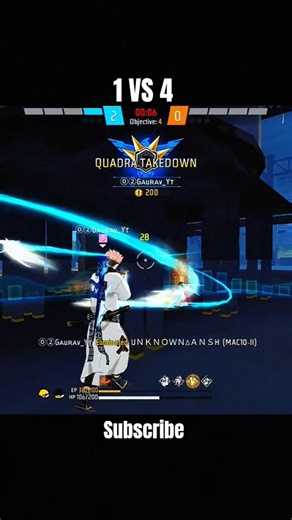 1 vs 4 CSR elite master || Free fire || #shortsfeed #shortsfeed #freefire #ajjubhai #freefirelive