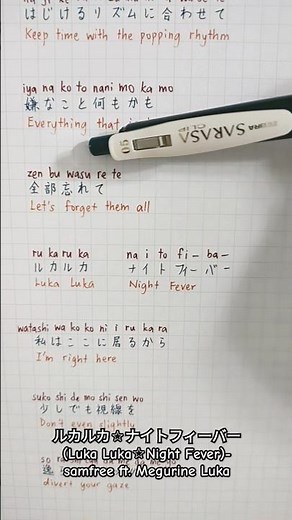 ルカルカ☆ナイトフィーバー(Luka Luka☆Night Fever)-samfree ft. Megurine Luka #vocaloid #lyrics #ボカロ #vsinger #音楽