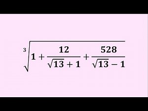An Amazing Radical Algebra Problem | Can You Solve?