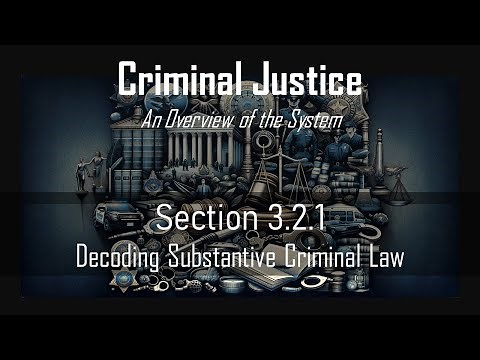 Section 3.2.1: Decoding Substantive Criminal Law