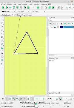 How to Draw a Triangle in LibreCAD