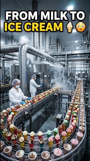 How Ice Cream Is Made 🍦❄️ | From Milk to Ice Cream