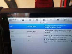 Climate control fault
