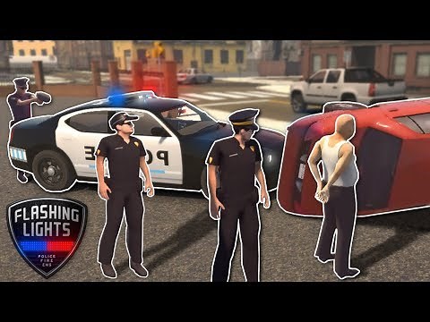 INEXPERIENCED POLICE CHASE! - Flashing Lights Multiplayer Gameplay - Emergency Services Sim