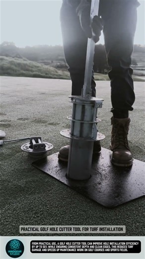 Practical Golf Hole Cutter tool for turf installation #tools