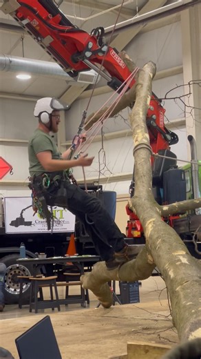 Penn-Del Symposium 2024 teaching how to drag tail. #climbing #treeclimbing #arborist #training #isa
