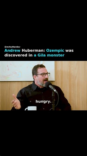 Andrew Huberman: Ozempic was discovered in a Gila monster #shorts