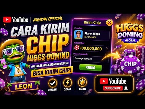 CARA KIRIM CHIP HIGGS DOMINO✅ HIGGS DOMINO GLOBAL ADA TOMBOL KIRIM CHIP ‼️ CARA KIRIM CHIP HGI