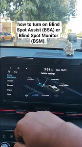 How to Enable Your Car's Blind Spot Assist (BSA/BSM)..#hyundai