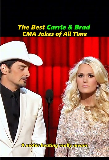 Carrie and Brad’s Most Unforgettable CMA Laughs