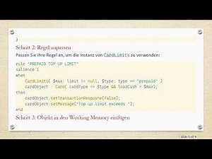 Wie man Parameterwerte in Drools-Regelbedingungen übergibt