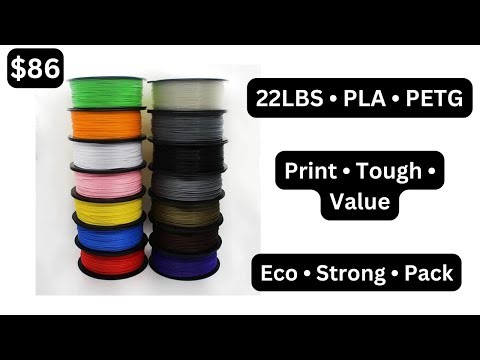 AliExpress 2025 KINGROON 3D Printer Filament 22LBS PLA PETG Review