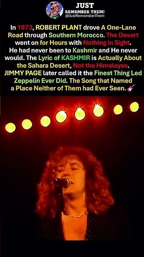 LED ZEPPELIN's Untold Truth About Their Famous Song, KASHMIR 🏜️ #ledzeppelin #rocktrivia #shorts