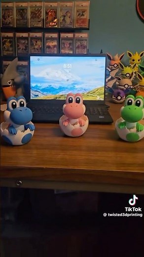 Three baby’s yoshi’s on different color’s 🔵🟢🟣🔴🟠🟡 #yoshi #babyyoshi #yoshibaby #yoshimexico