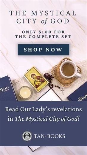 1K views · 21 reactions | This month only, The Mystical City of God four-volume deluxe set is only $100! https://tanbooks.com/products/books/the-mystical-city-of-god-set/ | TAN Books | Facebook