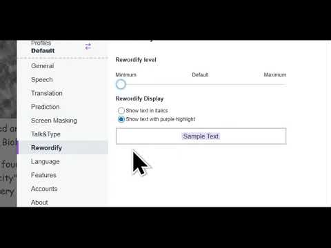 Rewordify with Read&Write