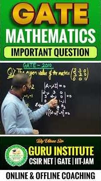 GATE 2026 Mathematics Important Question | Best GATE Coaching in Chandigarh