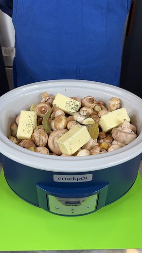 1.6M views · 12K reactions | Classic Holiday Side Dish Made Easy Marty M makes a traditional Burgundy Mushroom dish in his crock pot. So easy and so delicious. Enjoy y'all! This original video is produced by Network Media, LLC and Marty M. | Family Style Cooking | Facebook