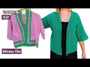 How to Crochet a Cardigan 🧶 ALL SIZES - VERY EASY