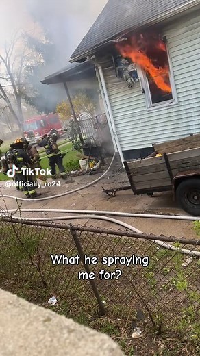Firefighter Training: What He spraying me for?