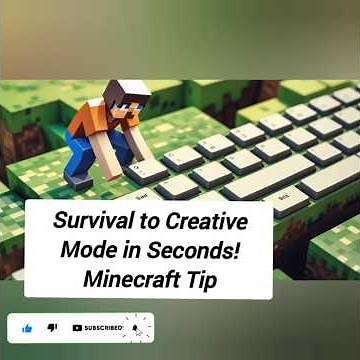 Survival to Creative Mode in Seconds! Minecraft Tip - For gaming Subscribe #gaming #minecrafttips