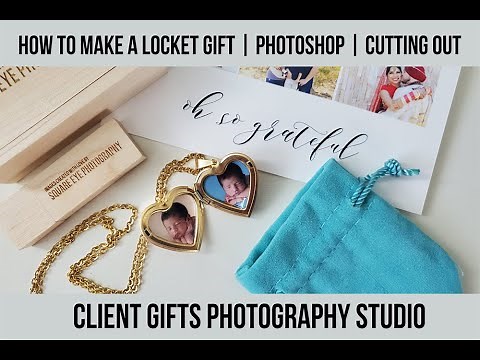 How to make a locket from Photoshop to cutting out | Client Gifts for Photos Studios | Photo Gifts