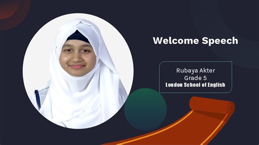 Our 11th Graduation Ceremony – 2025 began with a heartfelt Welcome Speech that filled the hall with excitement. | London School of English - Keraniganj