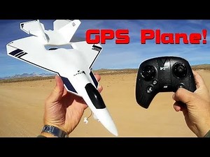 Hubsan F22 GPS 5.8Ghz FPV Brushless RC Airplane Flight Test Review