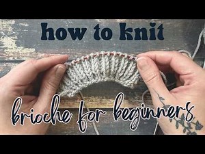 How to Knit: Step-by-step basic 1 color brioche stitch, a tutorial for beginners #knitting