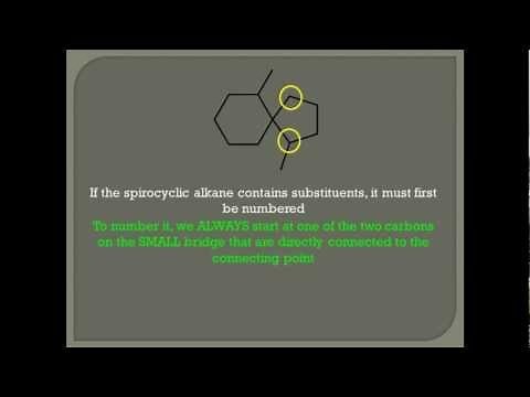 Naming Spirocyclic Alkanes according to IUPAC Rules