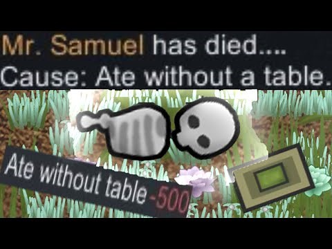 Eating Without a Table Kills You in Rimworld