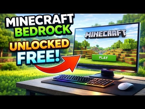 How to Download Minecraft Bedrock FREE 😱 (No Scam | Super Easy Method) 2026 🔥