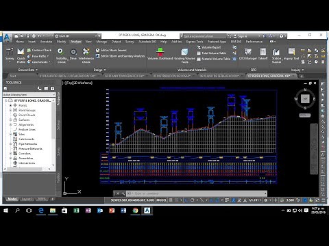 TABLA DE CORTE Y RELLENO - CIVIL 3D