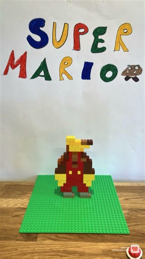LEGO Mario Brick‑by‑Brick Animation — Simpson style – Complete Stop Motion Build