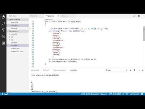C# Linq Queries: Distinct()